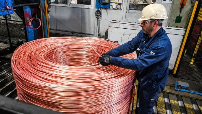 Copper coated wire production