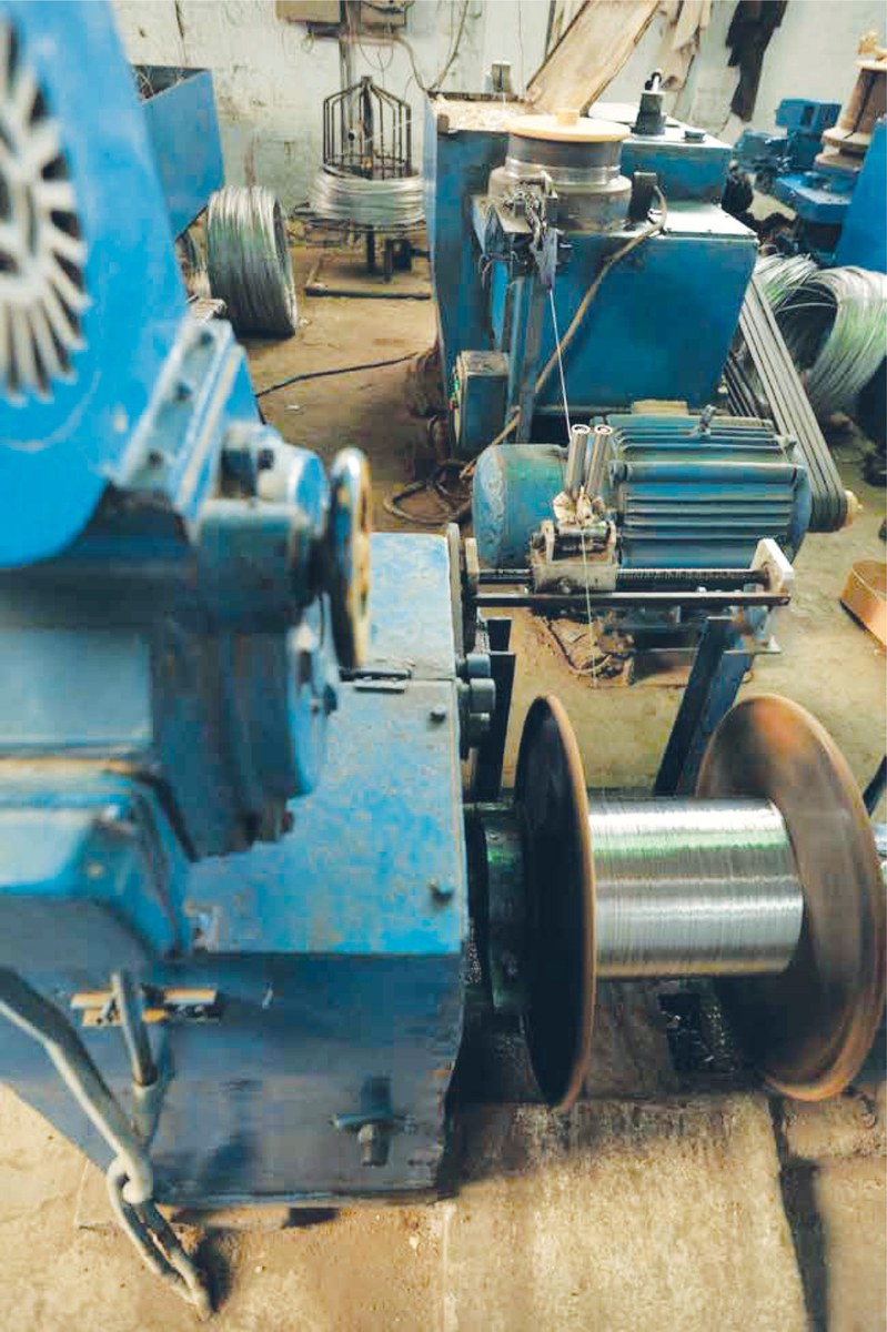 A.J. Steel Wire Industries production machinery
